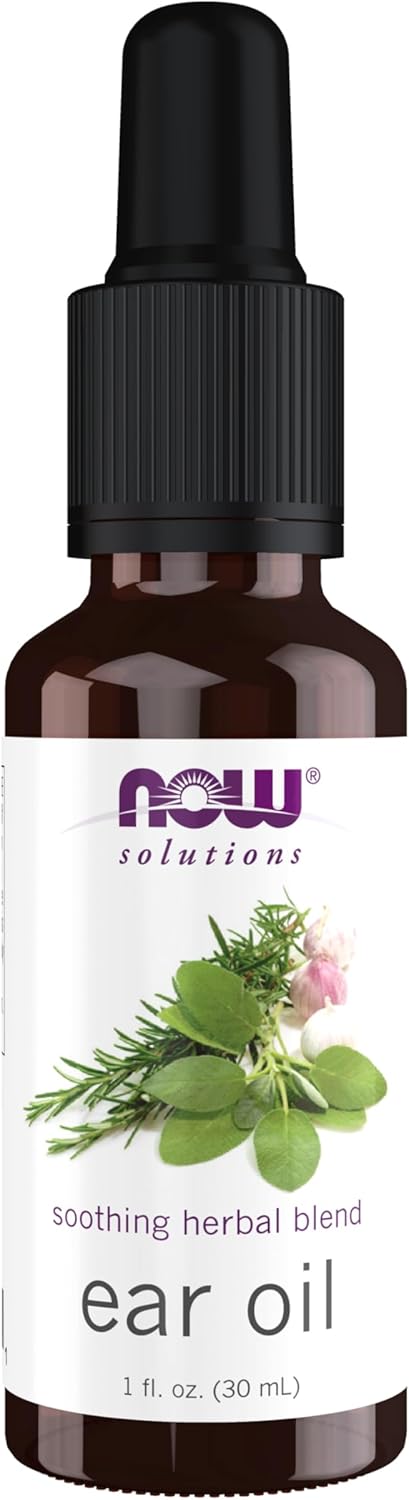 NOW Foods Ear Oil: Soothing Herbal Blend for Mild Ear Discomfort & Irritation, Natural 1 oz Relief
