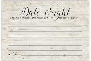 50 Rustic Date Night Idea Cards: Perfect for a Romantic Night In