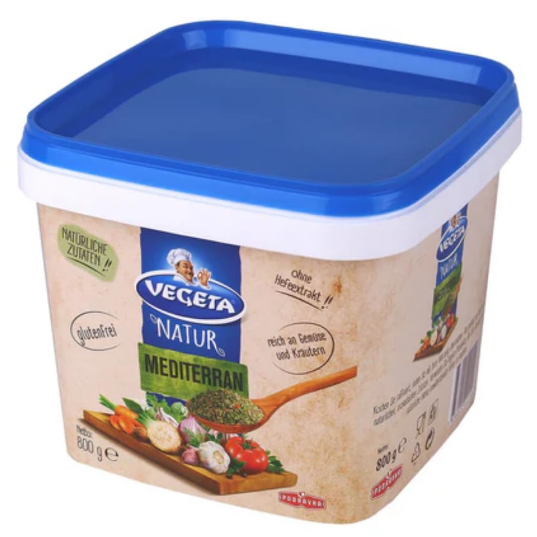 Podravka Vegeta Naturaleza Mediterránea Lata Mezcla de condimentos Vegetales Mezcla Universal con Verduras 800 gramos x 3 unidades