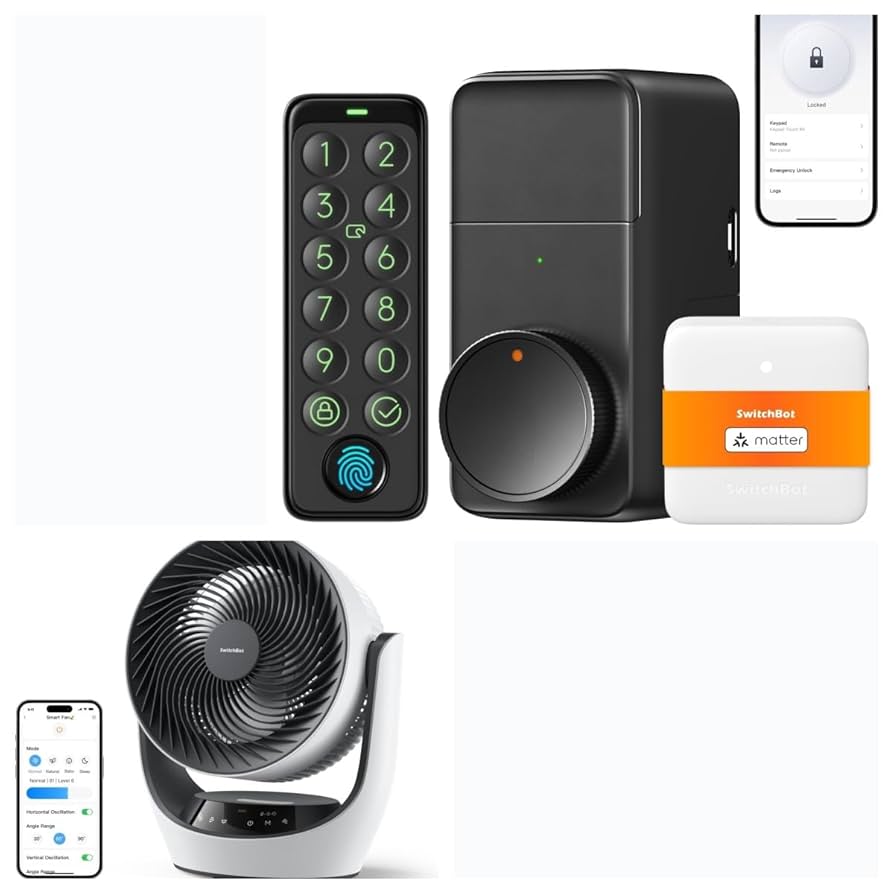 Amazon.com: SwitchBot Air Circulator Fan and Lock Pro with