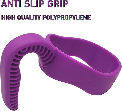 Miniatura 2 de Mango de vaso para vasos Yeti Rambler, Sic, Ozark Trail, Sic y más de 30 onzas, mango de vaso antideslizante para taza de viaje (morado)