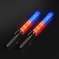 Vista 13 de RoadHero Paquete de 2 varitas de tráfico, bastón de control de tráfico LED de 16 pulgadas, varitas de luz de seguridad con 2 modos intermitentes