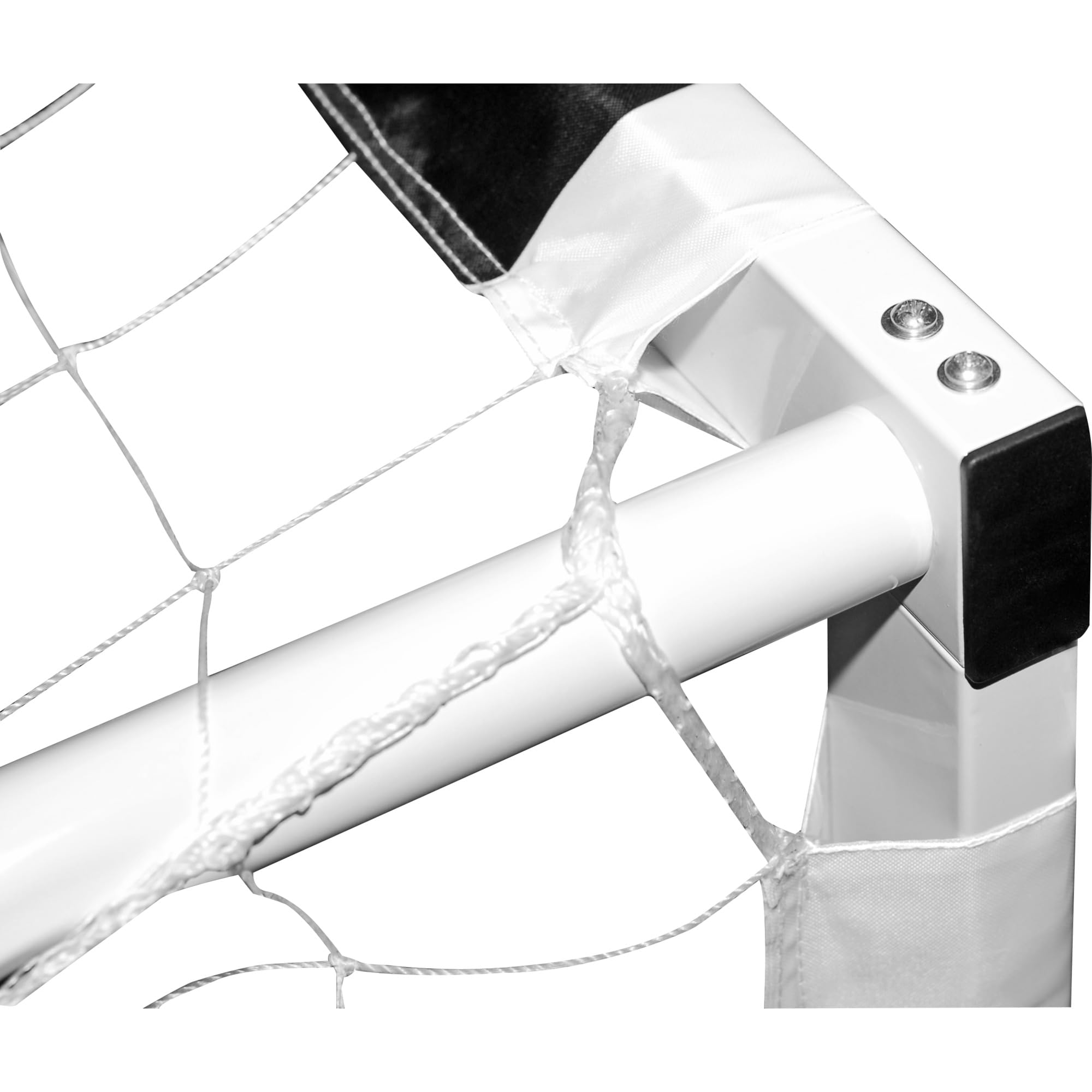 Hudora 76909 bramka do piłki nożnej, bramka dla dzieci i dorosłych, bramka do piłki nożnej, 300 x 160 x 90 cm, do ogrodu, biało-czarna