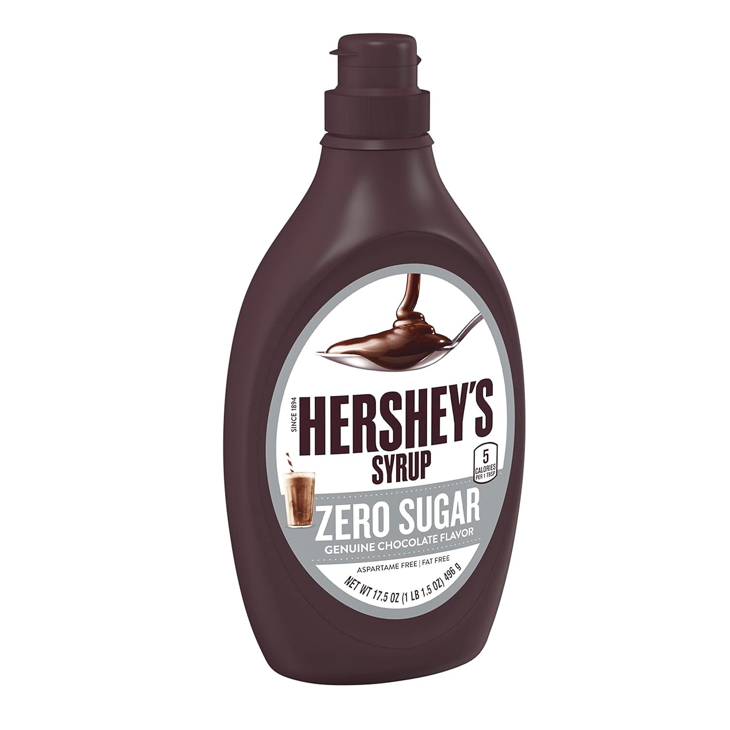 HERSHEY'S Sugar Free Chocolate Syrup, Fat Free, Gluten