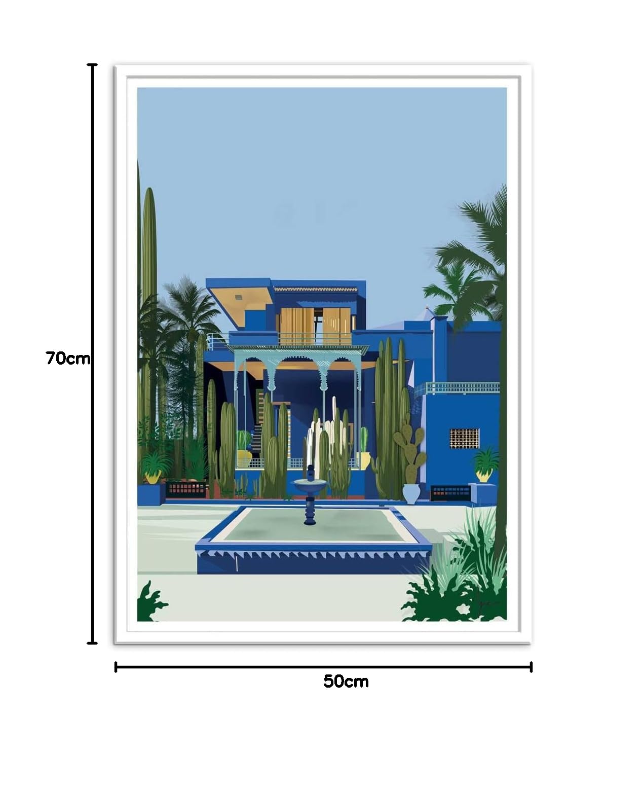 Monticelli、CHAMPS ET DE JARDIN、海外超希少レゾネ WALL EDITIONS Art Póster – Jardín Majorelle Marrakech – LPX