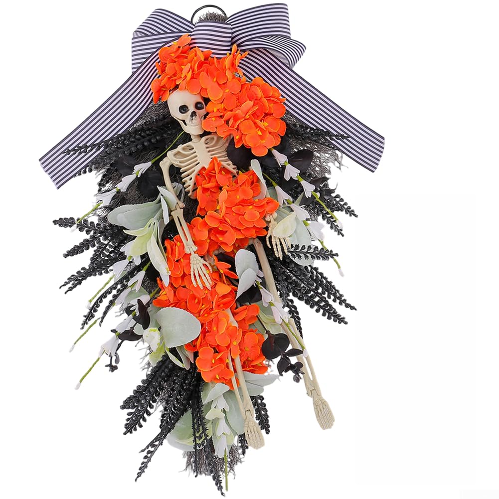 Adorno Colgante Halloween Calavera Naranja para estilo Horror
