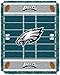 Officially Licensed NFL Philadelphia Eagles "Field" Woven Jacquard Baby Throw Blanket, 36" x 46", Multi Color