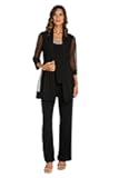 Women's Beaded Neck 2 Piece Pant Set