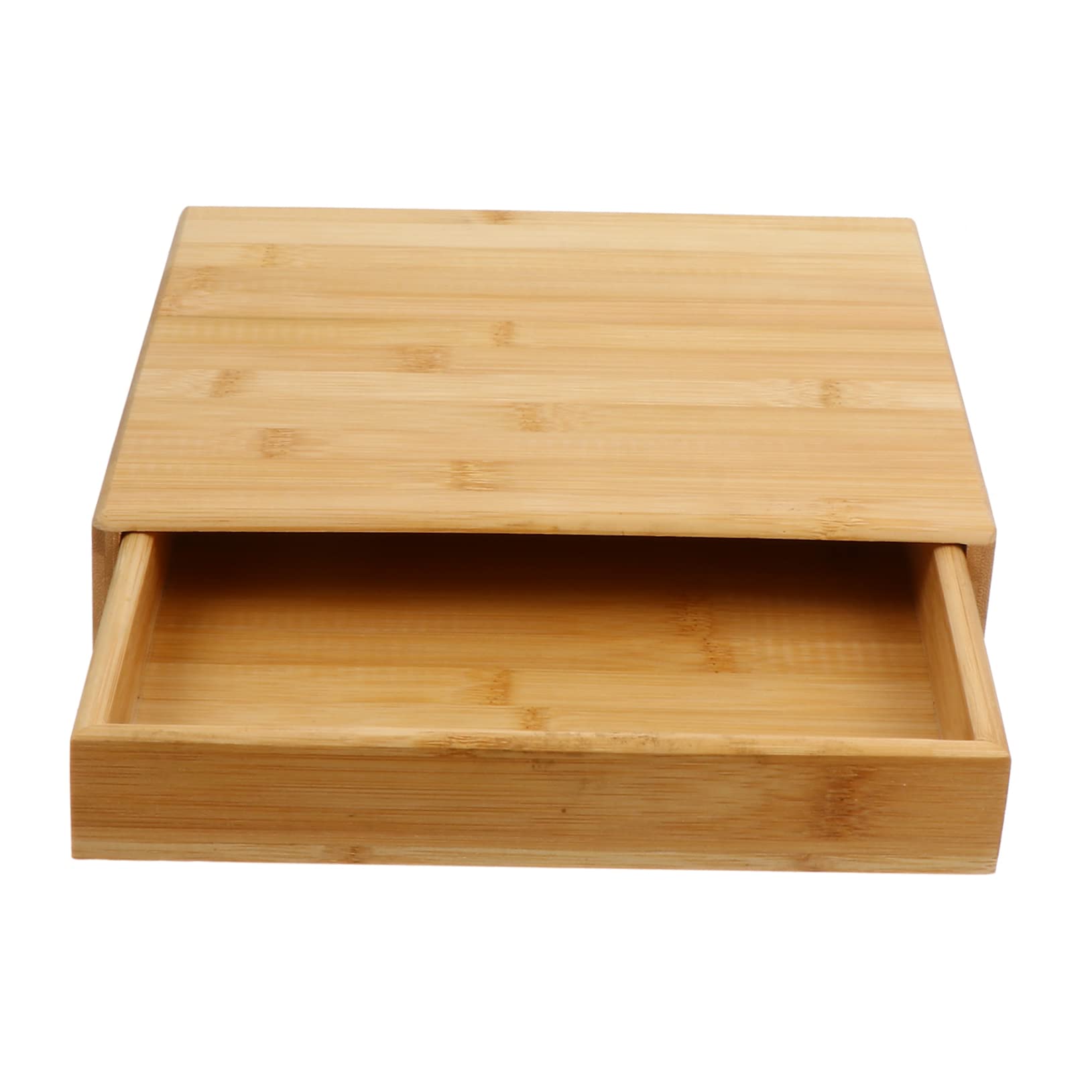 KOMBIUDA Caja de Madera para Pastel de Té Estilo Cajón, Caqui
