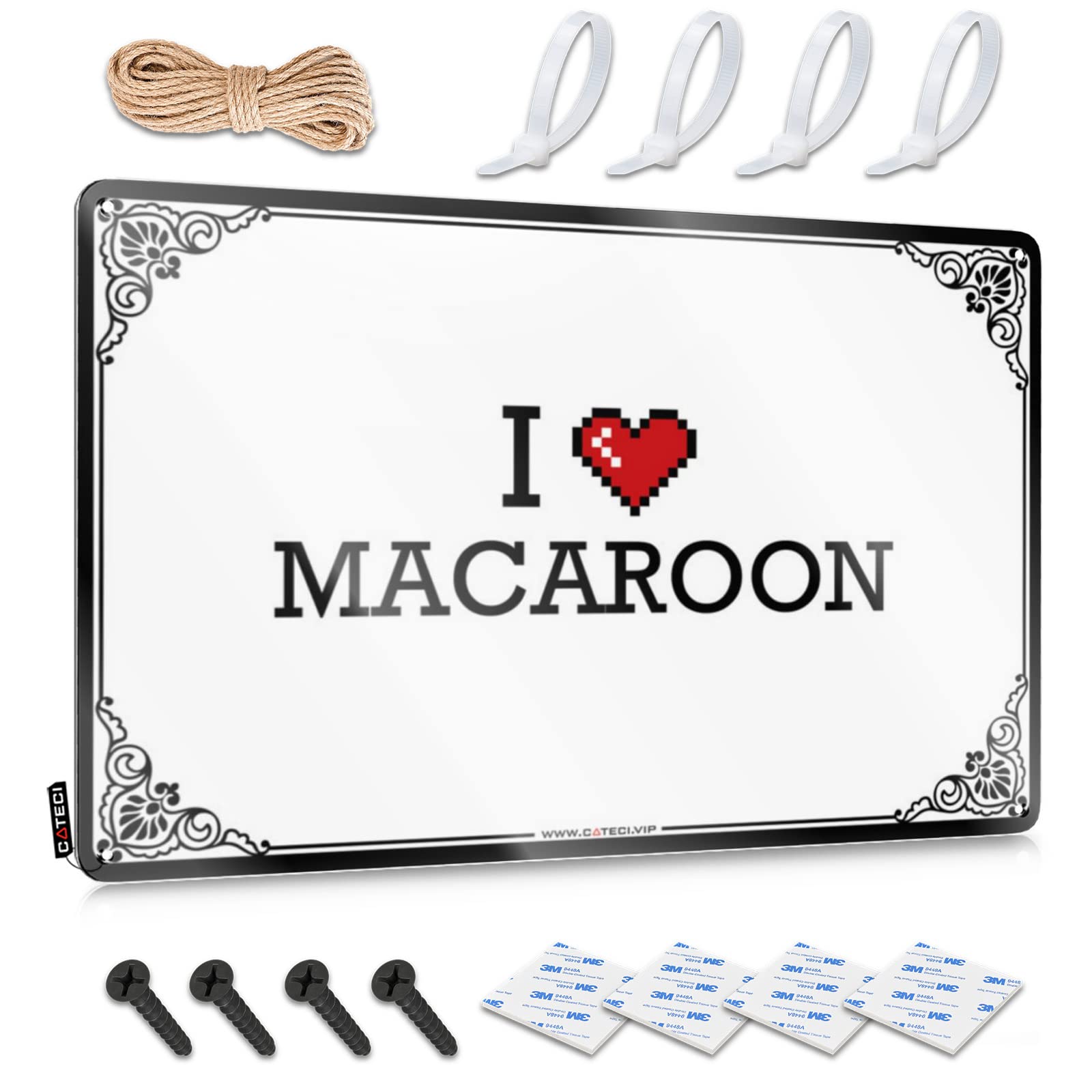 Decoration Lake House Decor Vintage Wall Decor | I Love Macaroon Beautiful Soft Area For Street Home Decoration(20X30CM)