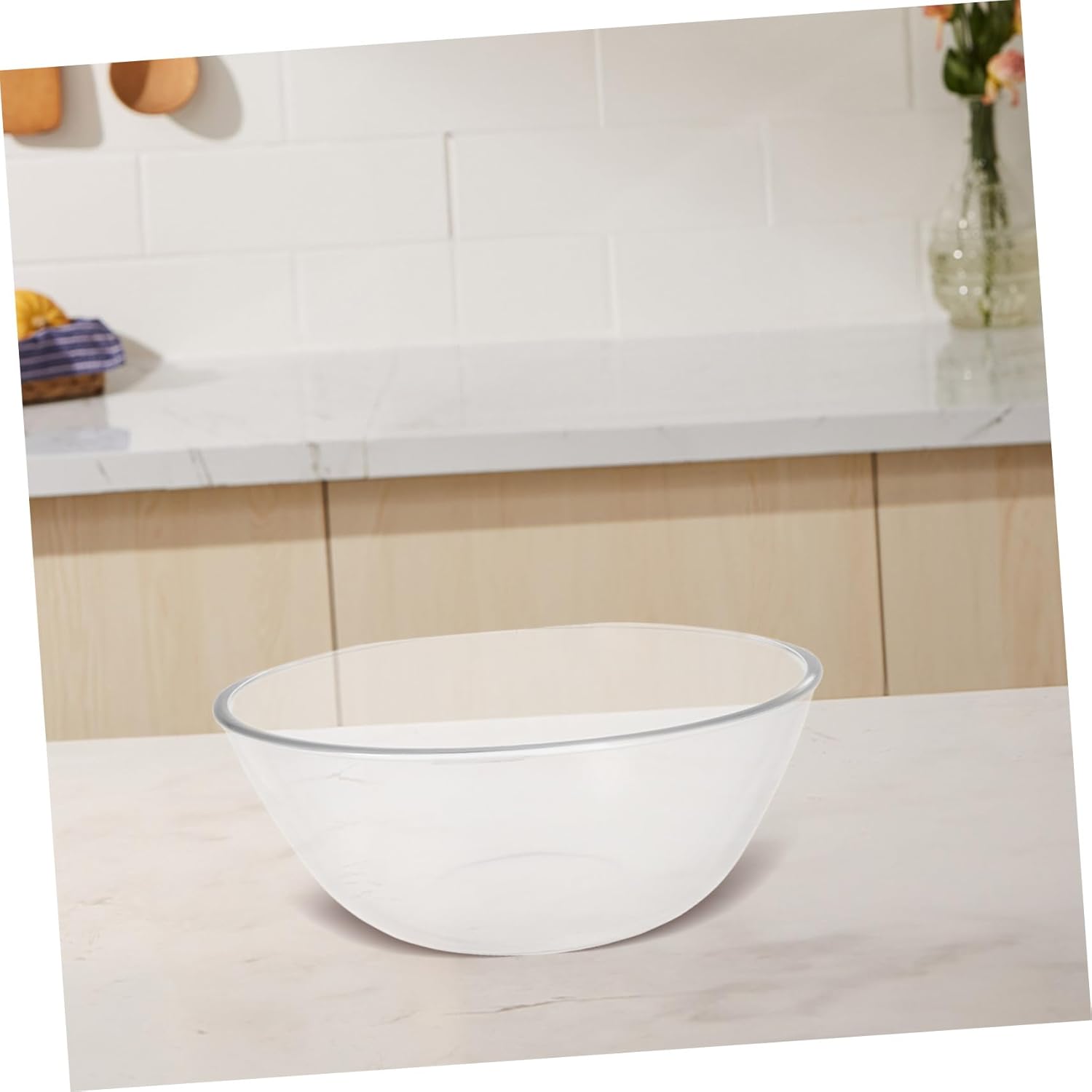 Mixing Bowl Glass Salad Bowl Kitchen Basin Vegetable Basin Versatile Kitchen Tool