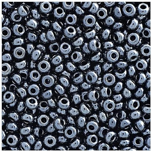 8.82oz Rocailles PRECIOSA Seed Beads 10/0 (Approx. 2.3 mm), Hematite