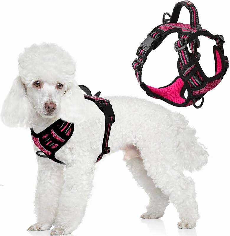 Peitoral Vest Antipuxão para Cães Pequenos BARKBAY com Bolso para Identificação