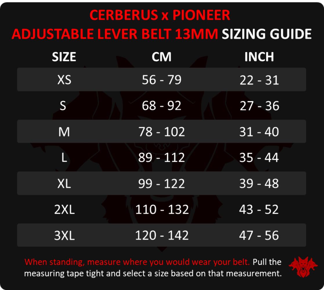 Cerberus X Pioneer Verstellbarer Hebelgürtel (13 mm)