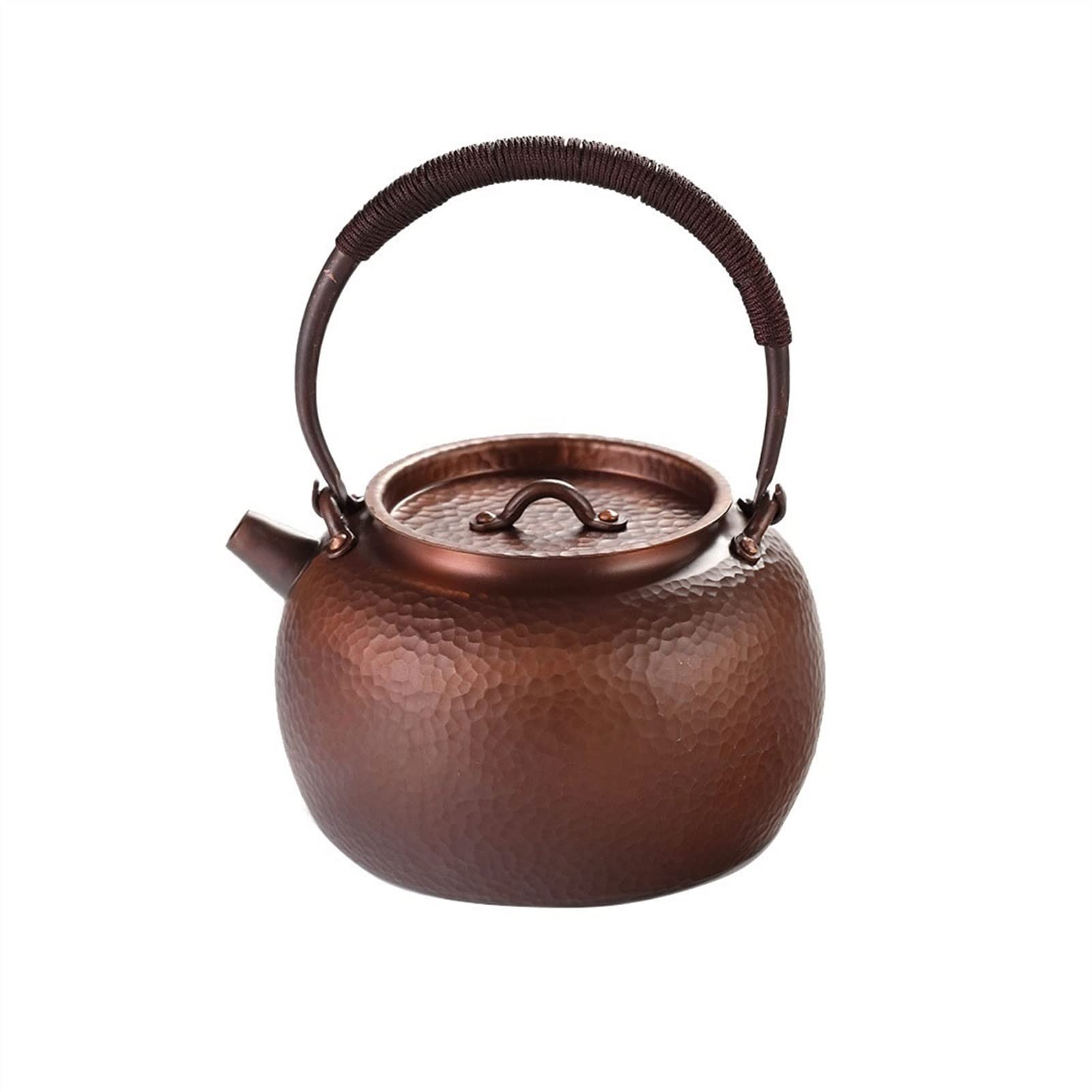 Teiera for caffè, caraffe for caffè, caraffa for sottovuoto, infusore for teiera, teiera in rame teiera retrò fatta a mano bollitore for uso domestico bollitore for tè semplice e durevole, 900 ml