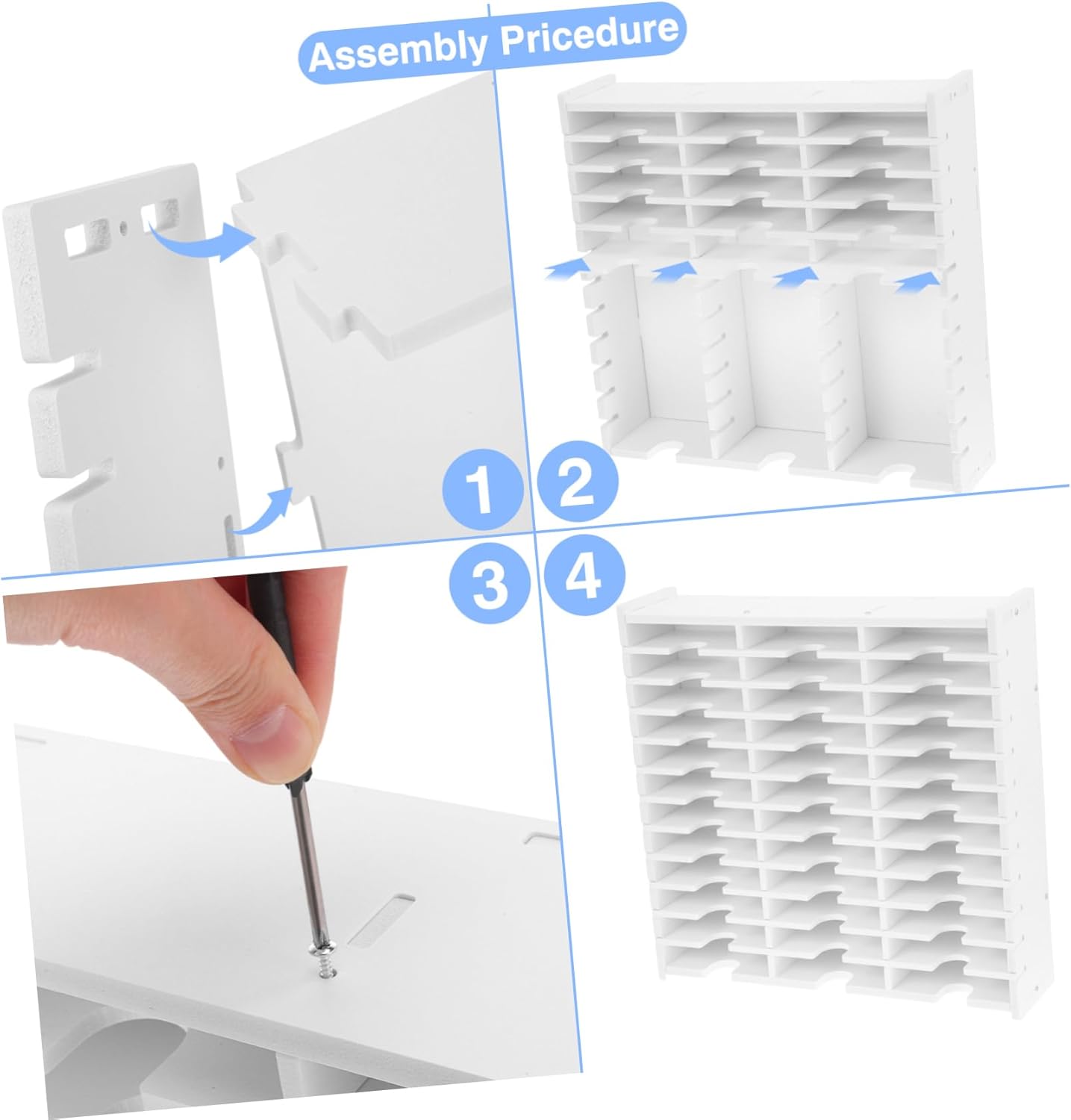 Compact Multi-grid Cd Storage Holder for Discs and Ink Pads Lightweight Organizer Box for Slots for Remote Controls and