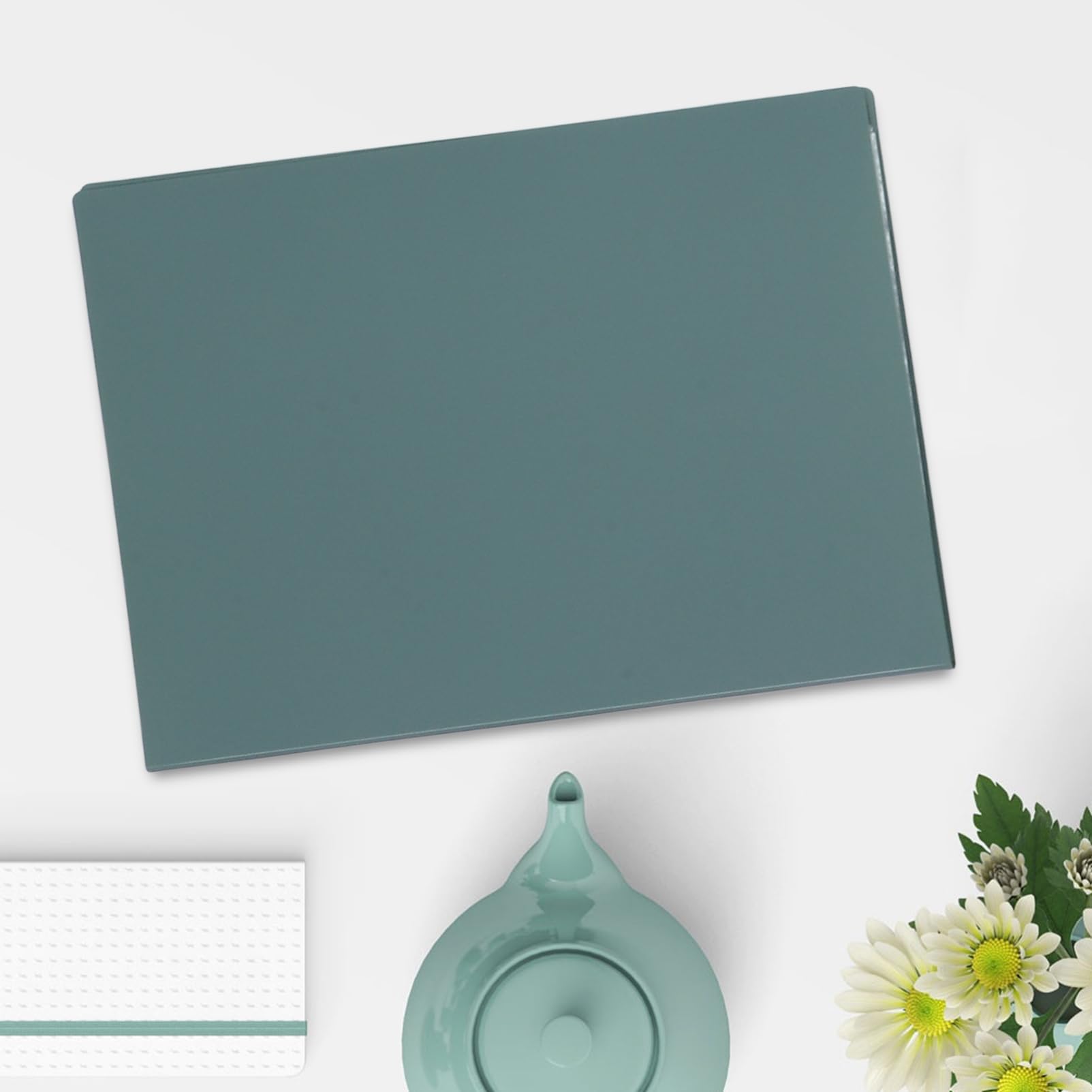 Organizer Documenti Portabile 5 Pezzi in Pp Verde 32 Pagine e Tasche Multiple, Cartelline Trasparenti Multifunzionali per Lavoro e Regalo Pratico