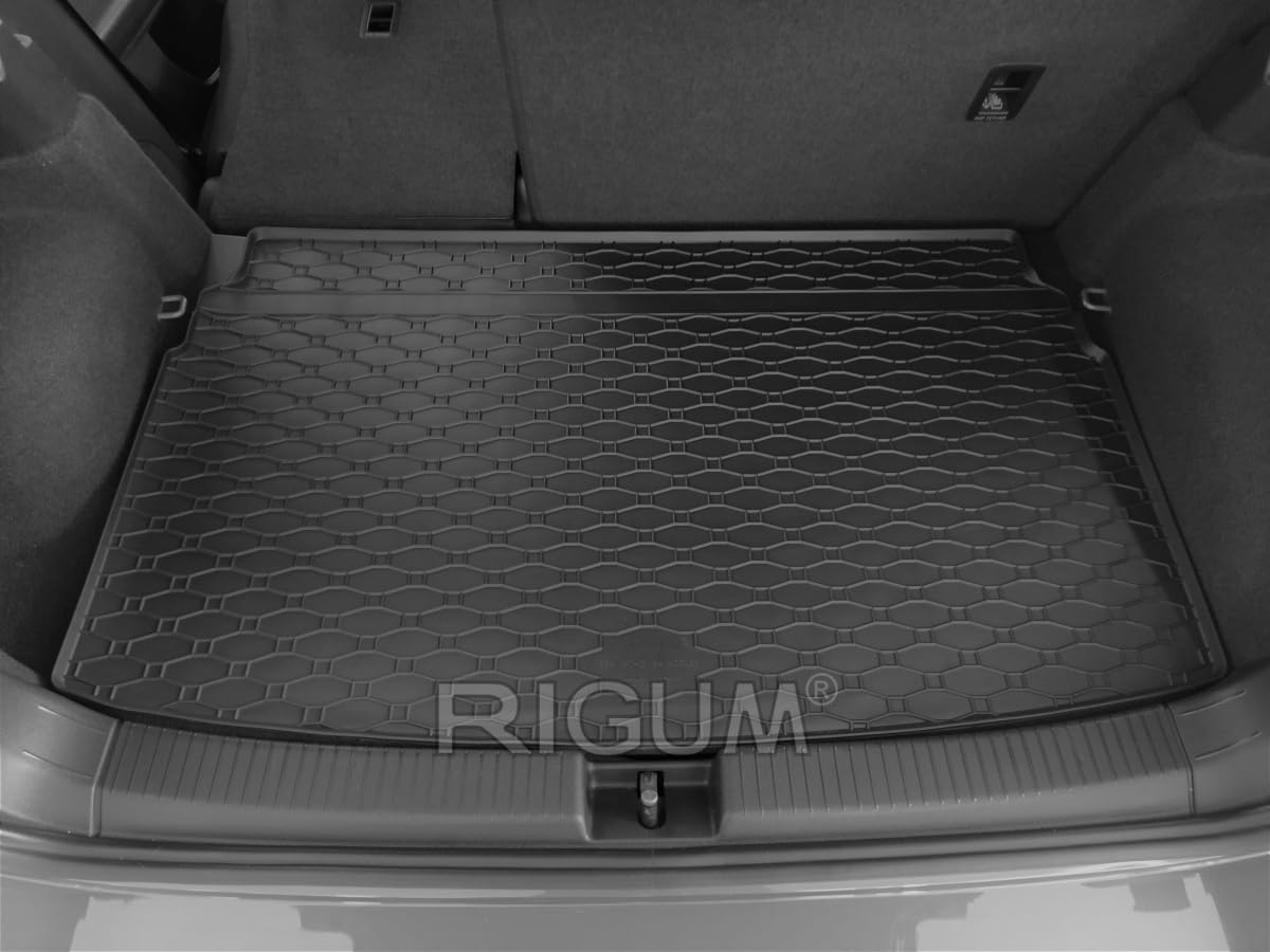 Kofferraumwanne und Gummifußmatten RIGUM geeignet für VW T-Cross ab 2018 Perfekt angepasst + Magic Eraser