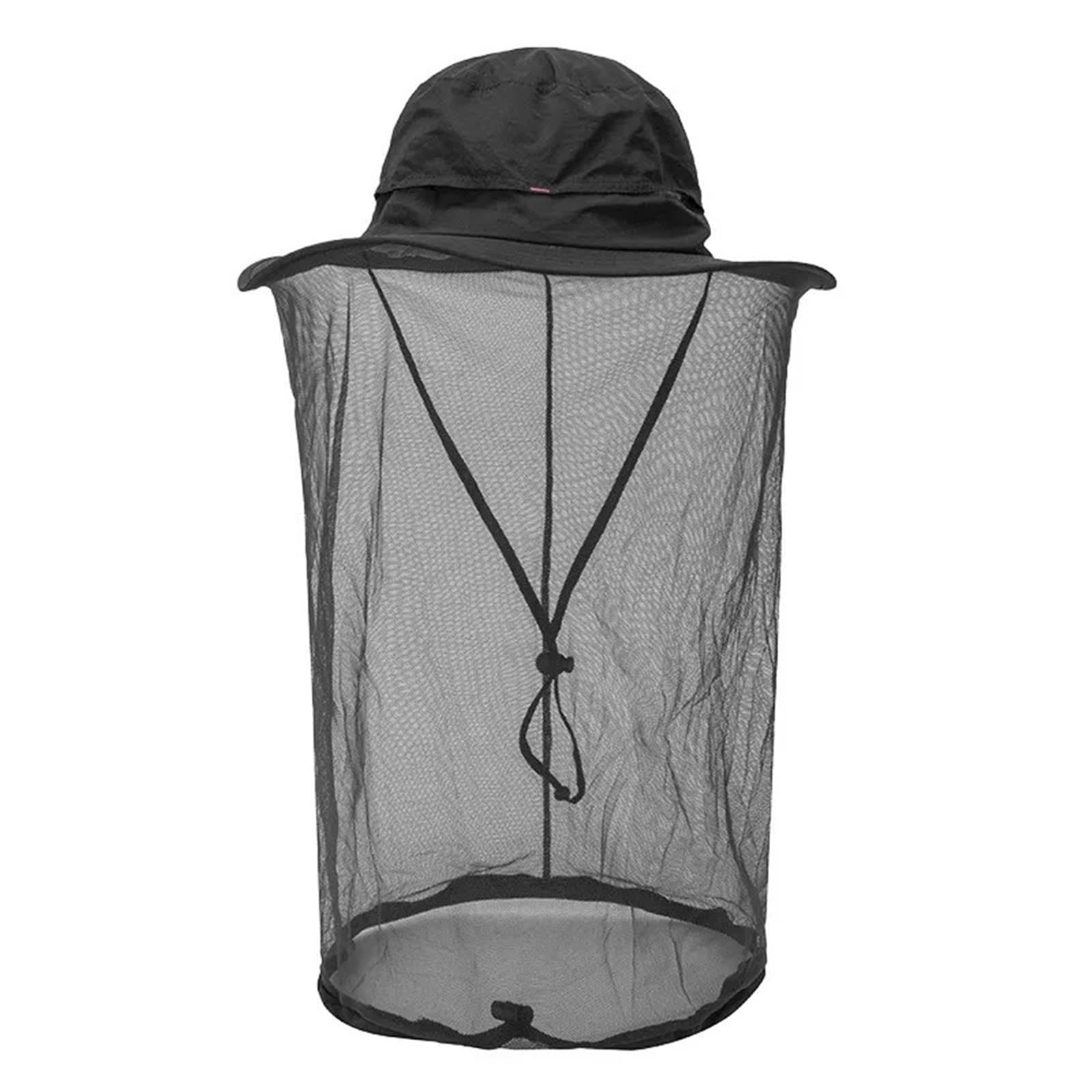 Cappello da campeggio con rete antizanzare, Cappello con zanzariera o berretto da pesca Multicolor | Schwarz