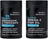 Sports Research Paquete de 90 - Omega 3 Aceite de Pescado + Magtein Magnesio Trealato | Omega 3 Aceite de Pescado de Triple Fuerza con Ácidos Grasos EPA DHA de Abadejo Salvaje de Alaska de Fuente Única y Magtein Magnesio L-Trealato 1