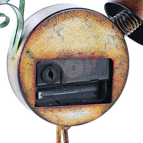 image for Tooarts Small Desk Clock Battery Operated Handmade Vintage Decorative 