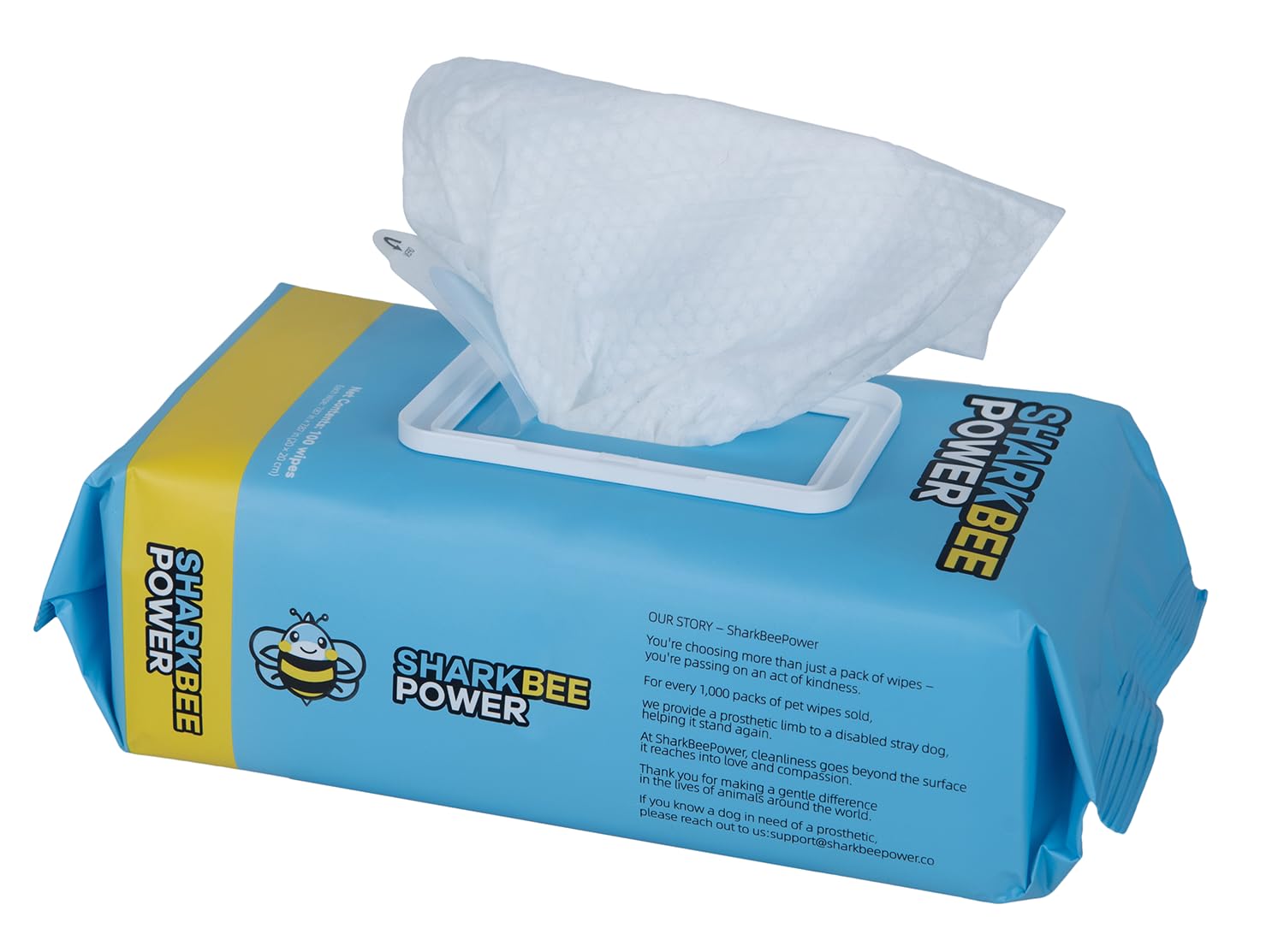 Pet Grooming Wipes for Dogs and Cats - Odor Control, Cleans Paws, Face, Bottom and Body, Safe for Sensitive Skin (100 Wipes (1 Pack))