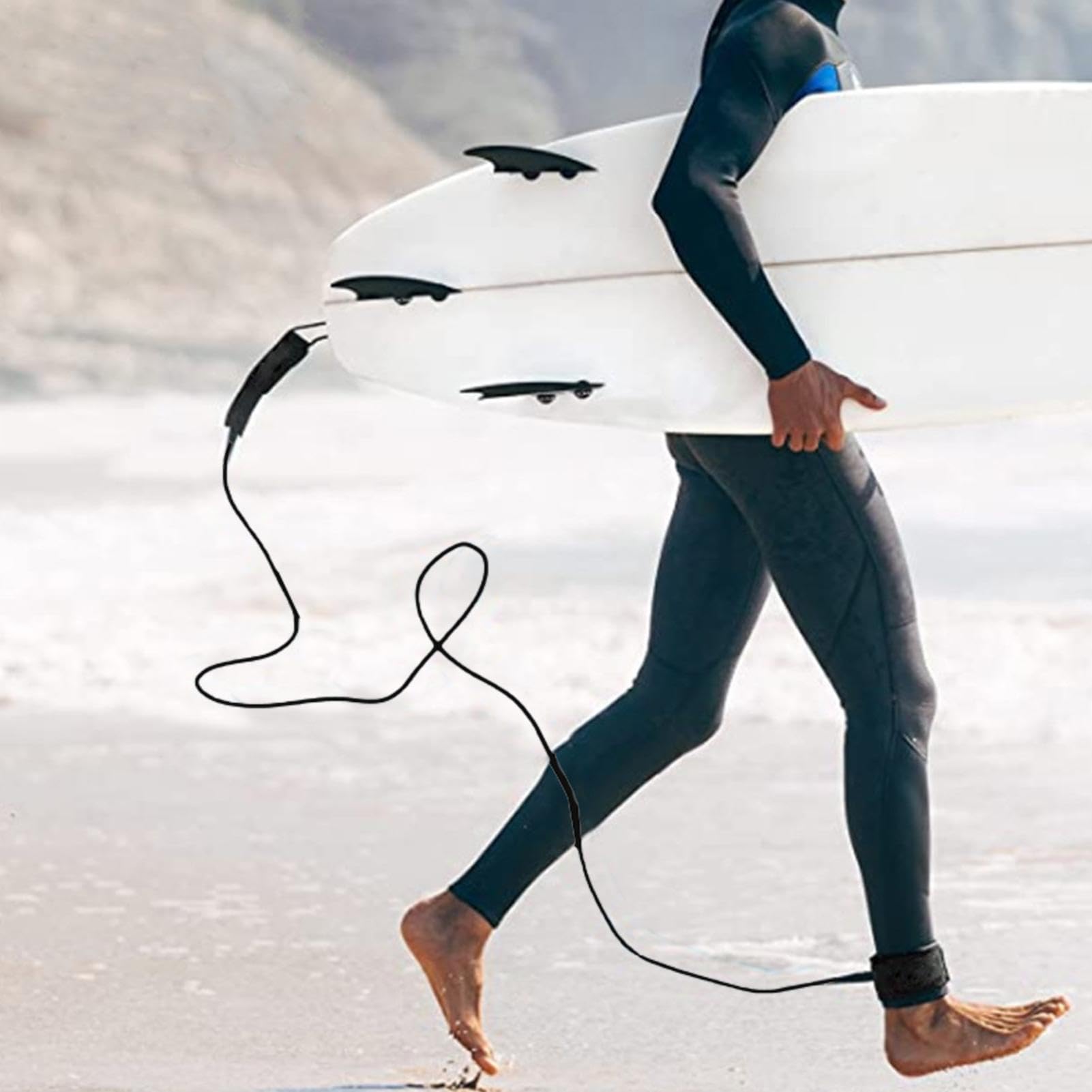 Bodyboard Leash,Surfboard Foot Rope Paddle Board Accessories | Paddle Board Replacement Parts, Straight Surf Board Leashes for Surfboards, Paddleboards