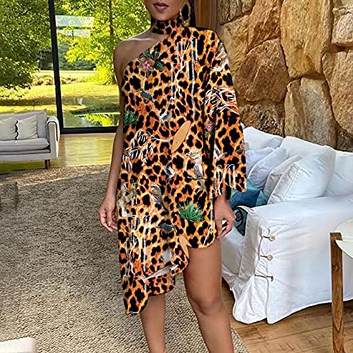 CYNSLX Abito da Donna Vintage Monospalla