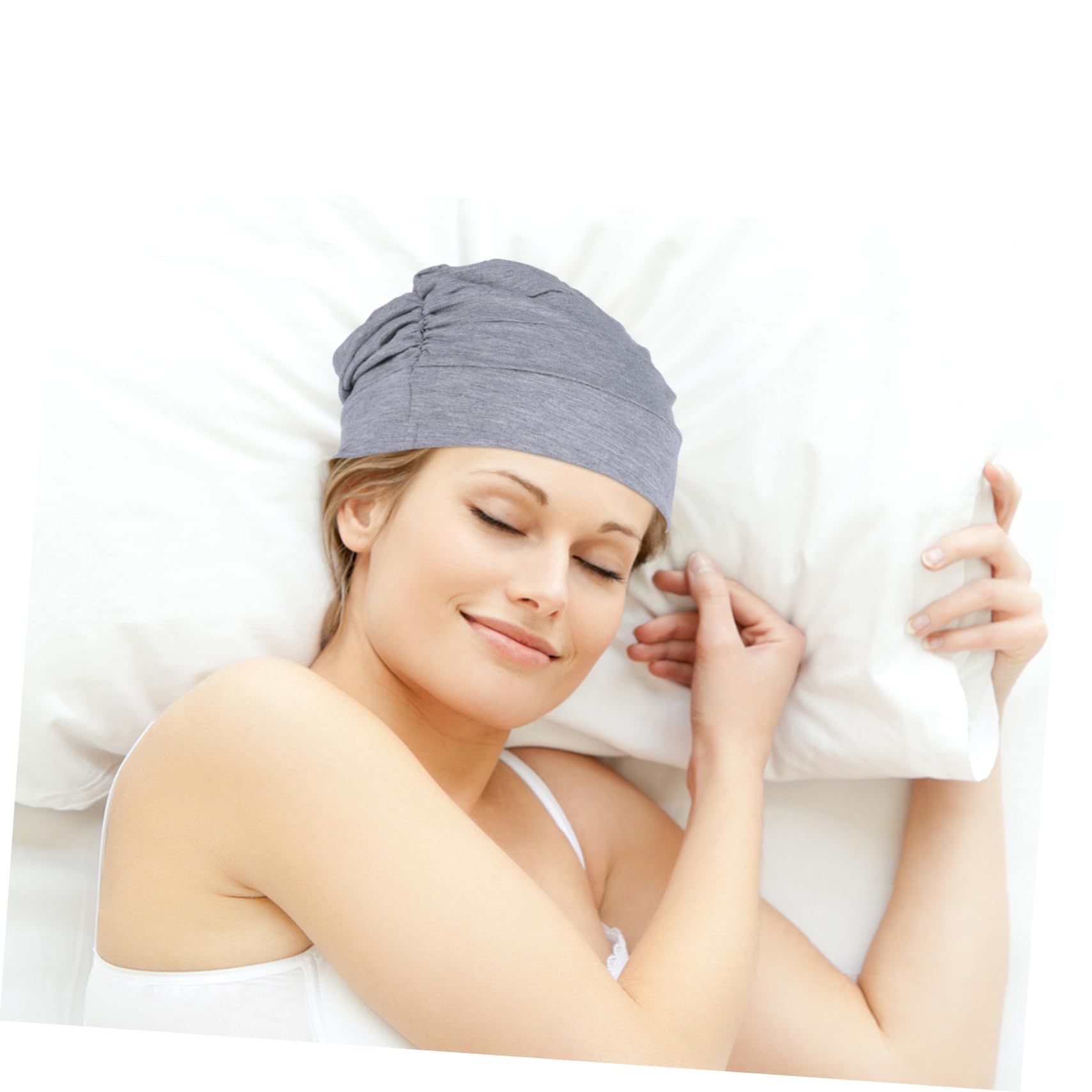 12 Piezas gorro de quimioterapia shower cap gorro para bañarse tapa del capó algodón para pacientes gorro de dormir de algodón cubierta de la cabeza del sombrero de dormir rojo