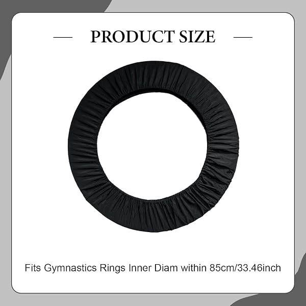 Fenteer Housse de Cercle de Gymnastique Rythmique Protection Élastique Résistante Aux Rayures pour Anneau Gymnique en Polyester Adaptée à - 3