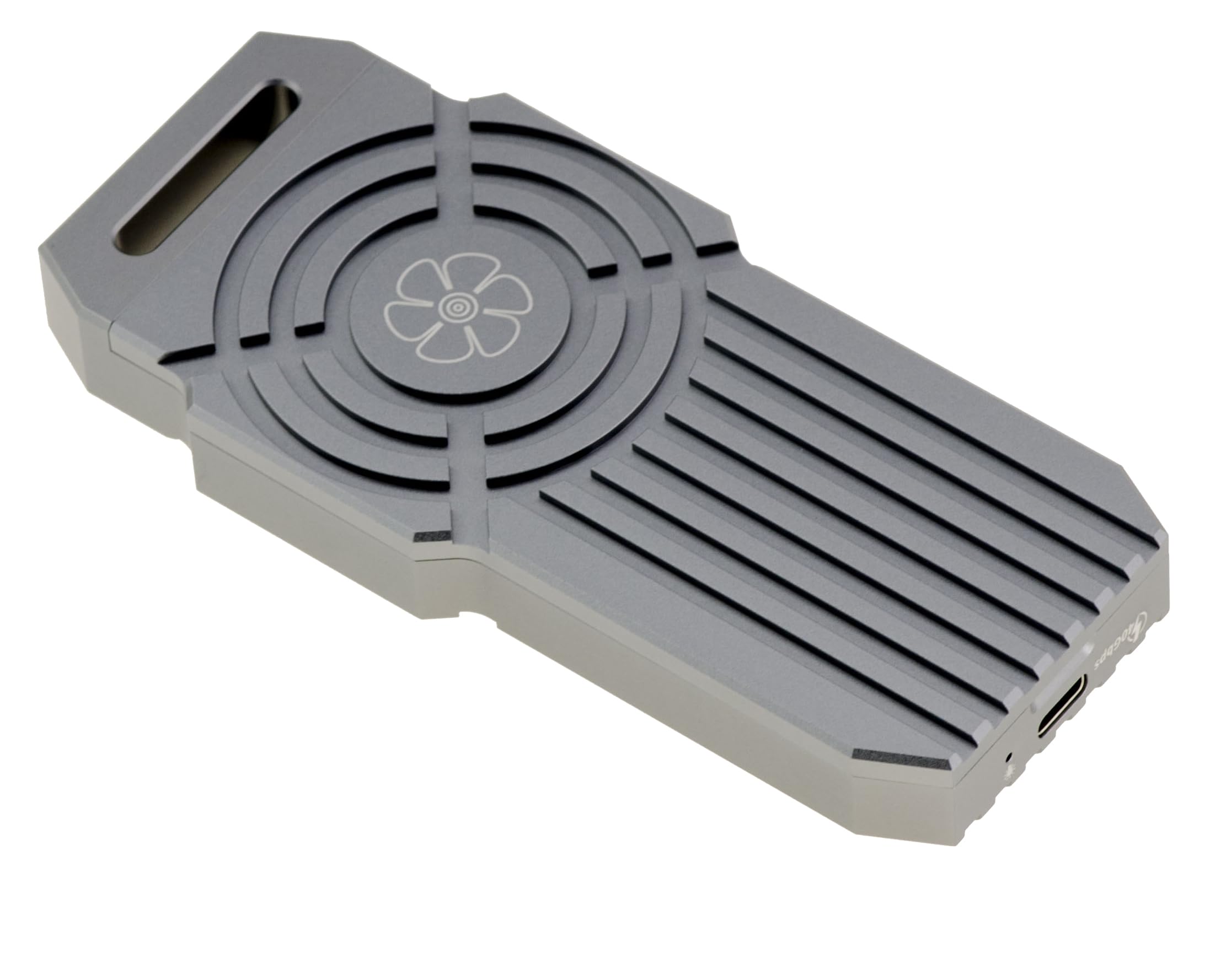 KALEA-INFORMATIQUE Obudowa USB 4.0 Thunderbolt 4 40G dla dysków SSD M2 NVMe. Wytrzymała, odporna na wstrząsy aluminiowa konstrukcja z wyjmowanym wentylatorem.