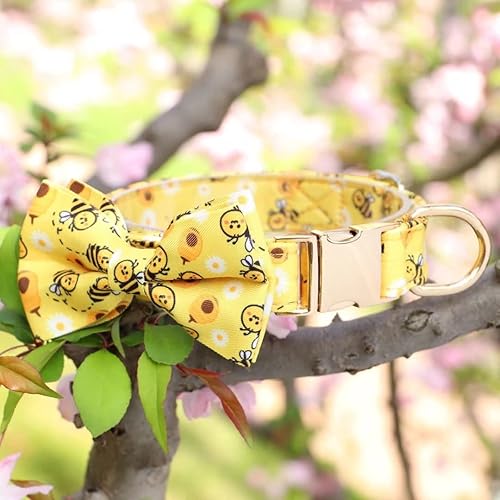 Miniatura 10 de Beirui Lindos collares para perros pequeños, medianos y grandes, múltiples patrones florales, collares para perros con flores para bodas y