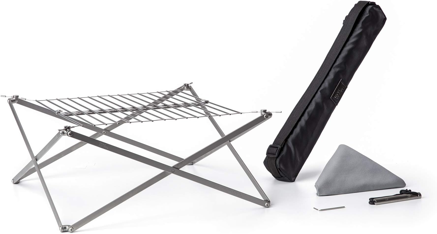 WOLF GRIZZLY Grill M1 Edition Kit, Compact Backpack Grill; The Perfect Over fire Grill for Your Next Camping or Backyard Adventure