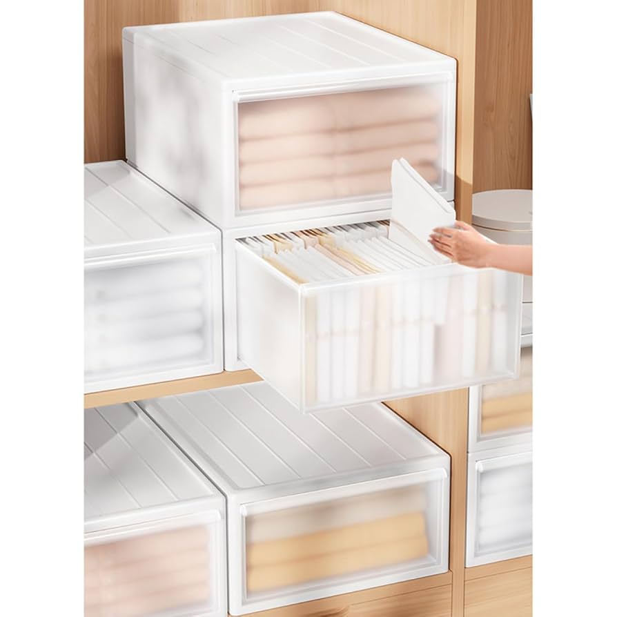 Amazon｜MJKQ9 チェスト 白 47*45*25 浅型収納ボックス おしゃれ