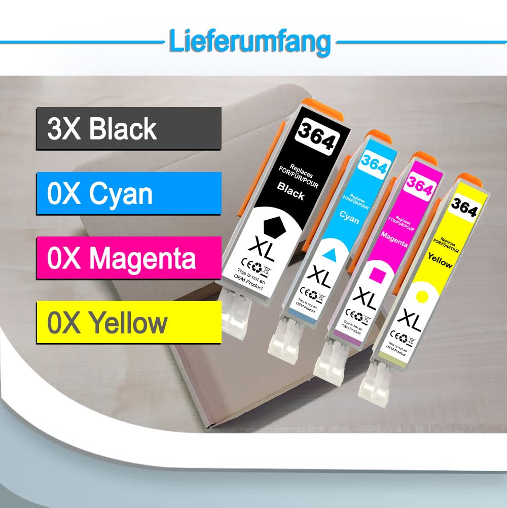 ABC Cartuccia Stampante Compatibile Per HP 364XL Foto Nero Per HP - Foto 2