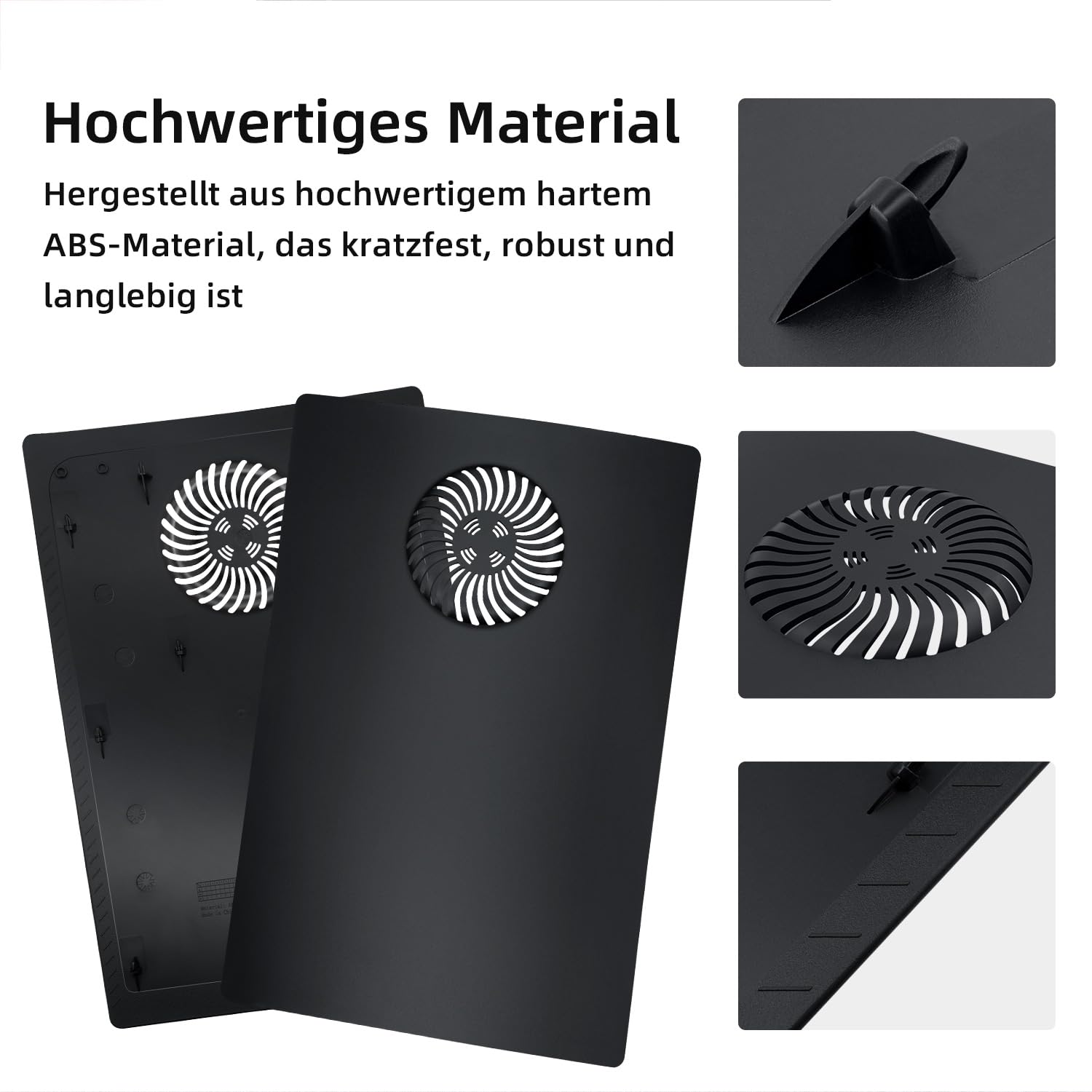 Mcbazel PlayStation 5 Digital Faceplate Cover mit Kühlöffnungen Ersatz Frontplatten für PlayStation 5 Digital Edition Konsole Anti Scratch staubdicht Platten(Nicht für PS5 Slim)