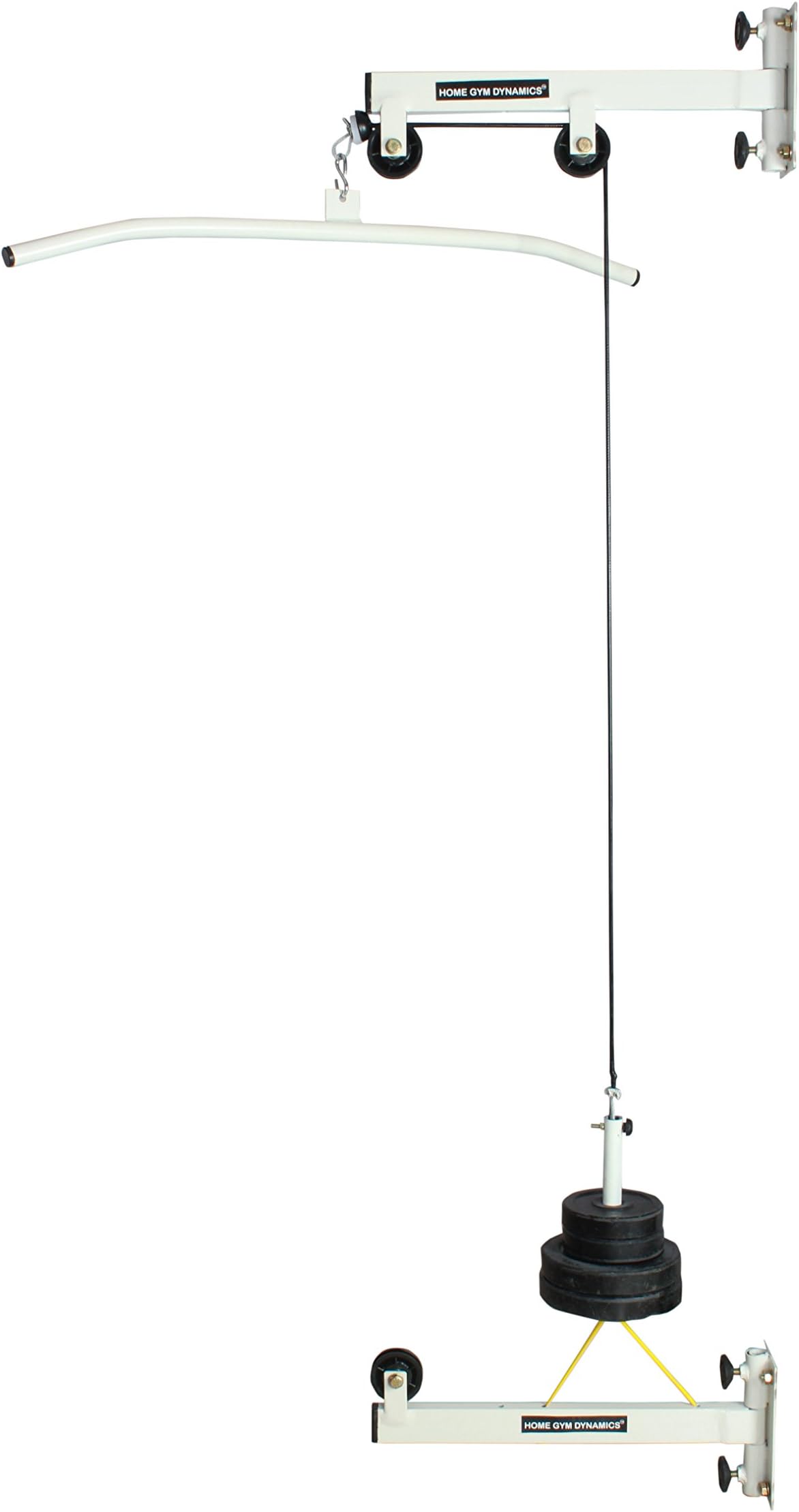 Magic Home Gym TOP Bottom Steel Folding LAT Bottom Pulley with Anti Swing Cable (Multicolour)