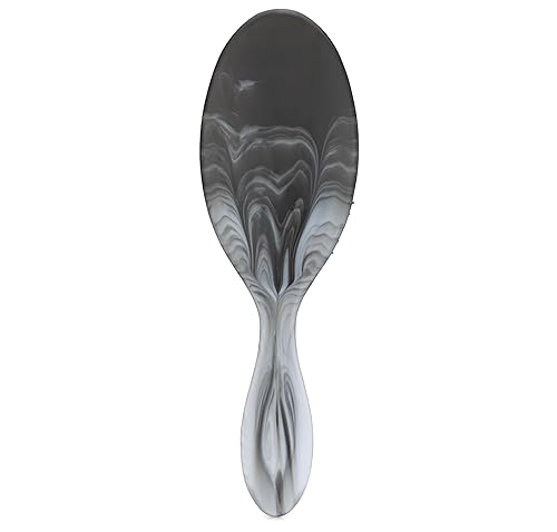 Wet Brush Cepillo desenredante original, negro (ondas de acuarela), cerdas IntelliFlex ultrasuaves, cepillo desenredante que se desliza a través de