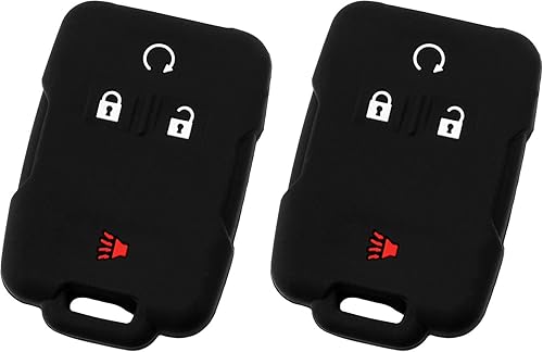 KeyGuardz - Funda protectora para llave de coche inteligente sin llave para Chevy GMC Sieraa Silverado (paquete de 2)