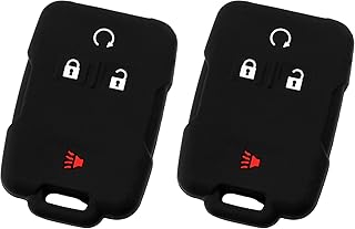 KeyGuardz Keyless Entry Remote Car Smart Key Fob Shell Cover Protective Case for Chevy GMC Sieraa Silverado (Pack of 2)