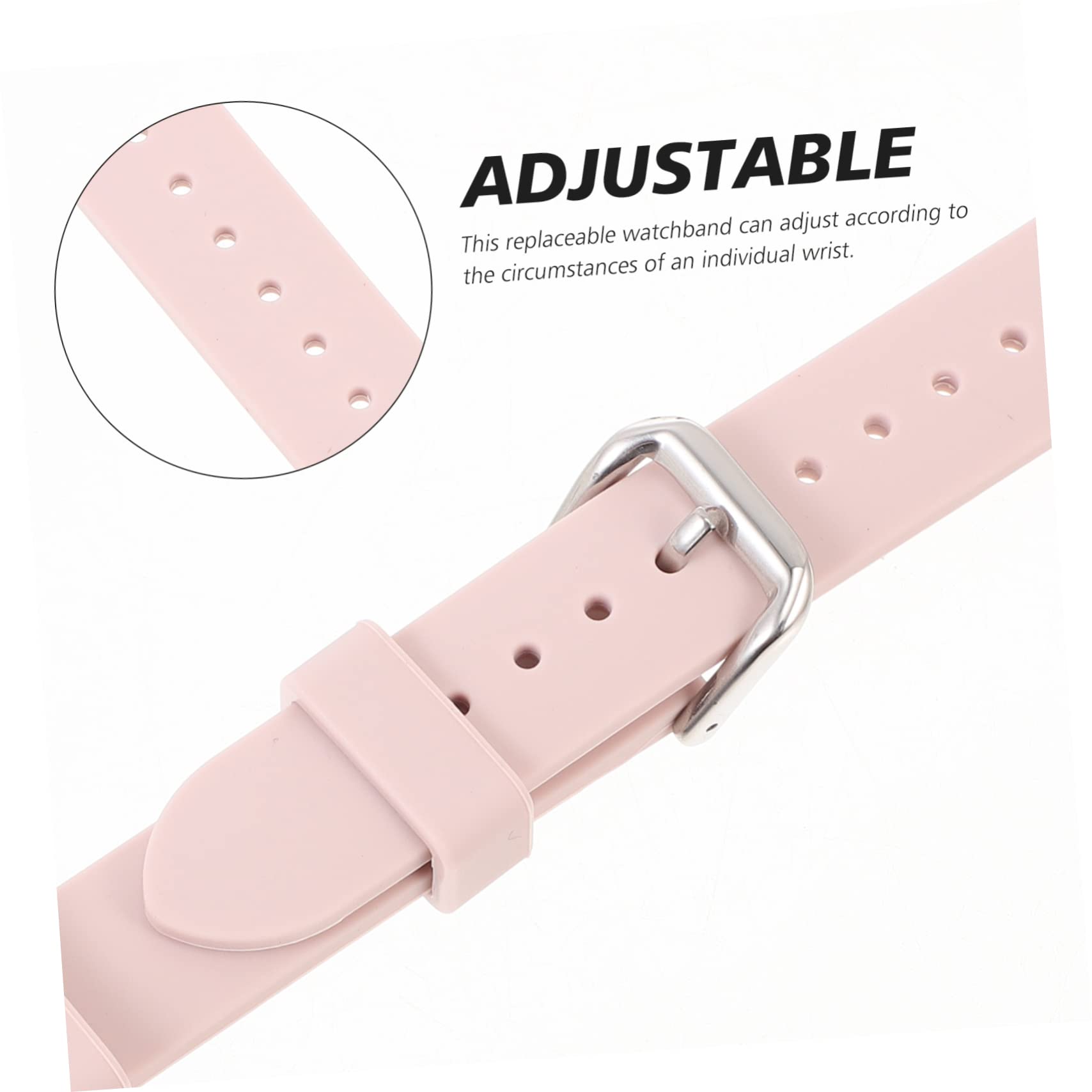 UKCOCO 5 Piezas Correa De Silicona Reloj De Ejercicio Reloj Deportivo De Plata Banda De Flexible Banda De Suave De De Liberación Rápida Suministro De