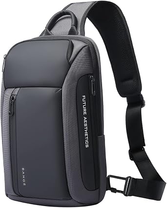 BANGE Mens Crossbody Backpack - Waterproof Shoulder Bag for Travel, Hiking & Daily Commute