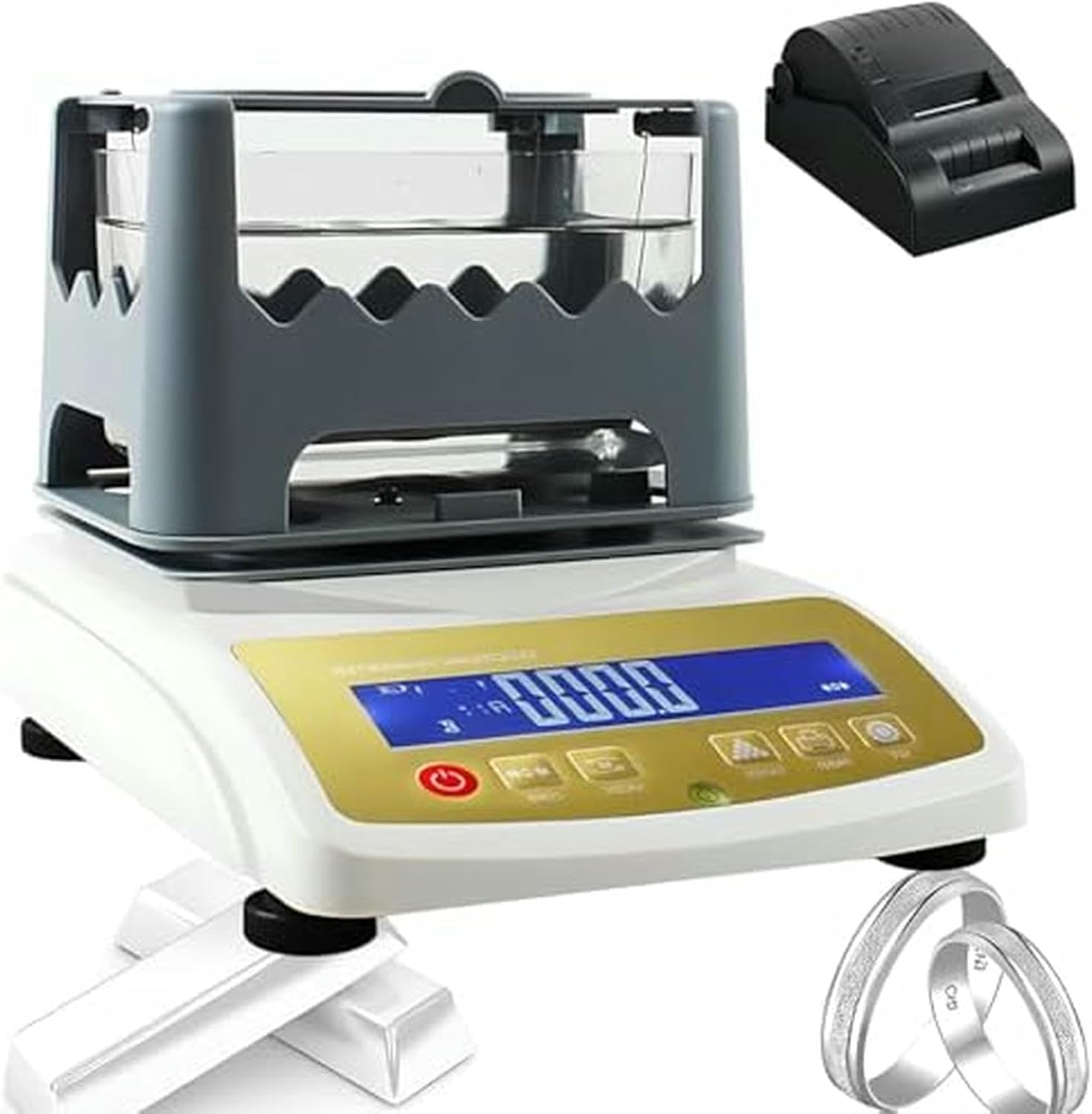 High-Precision Gold Purity Tester & Density Meter - Accurate Digital Analyzer for Gold, Silver, Platinum - Essential Tool for Jewelers & Investors