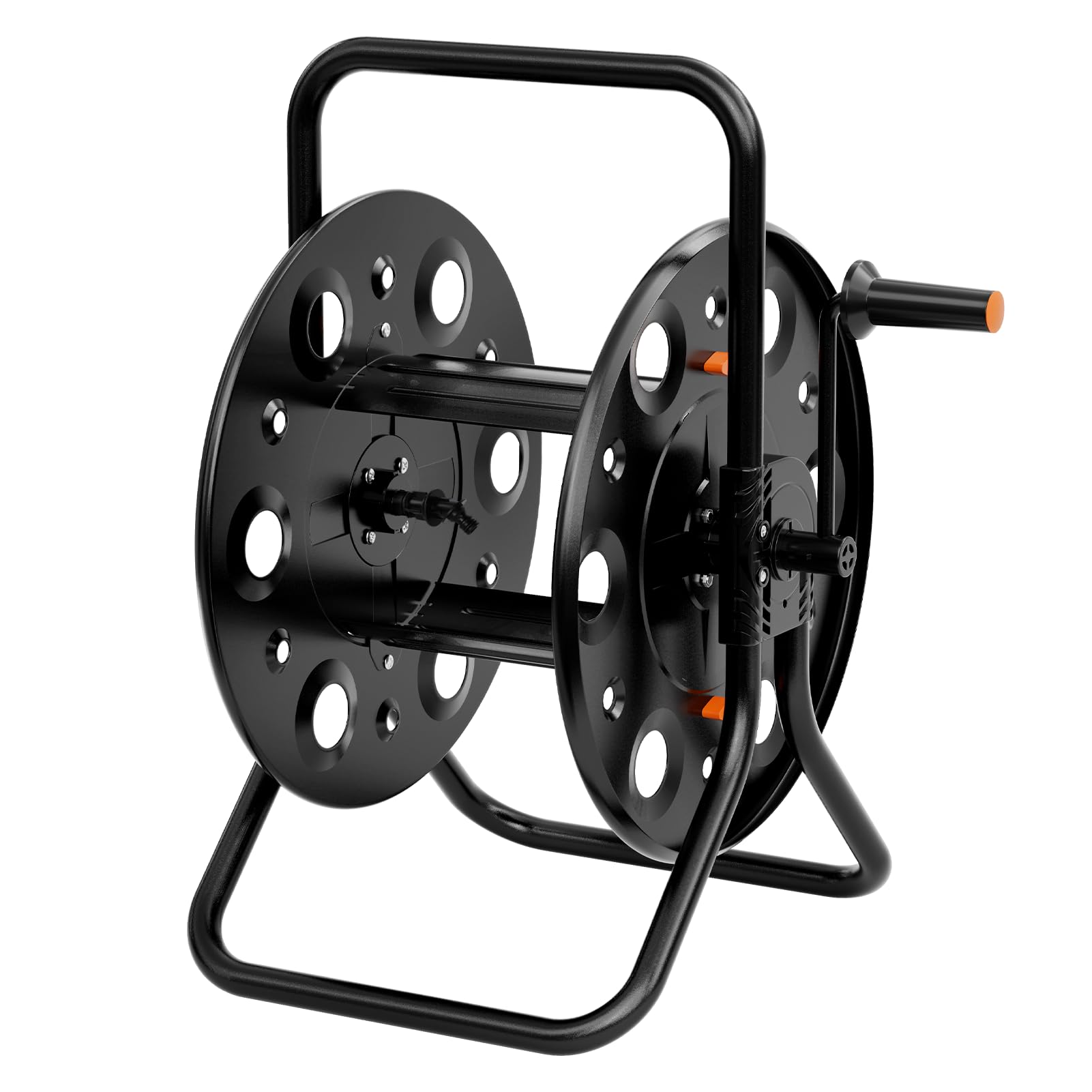 SPECILITE Metal Hose Reel, Stainless Steel Garden Hose Reel,Holds 75-260 Ft