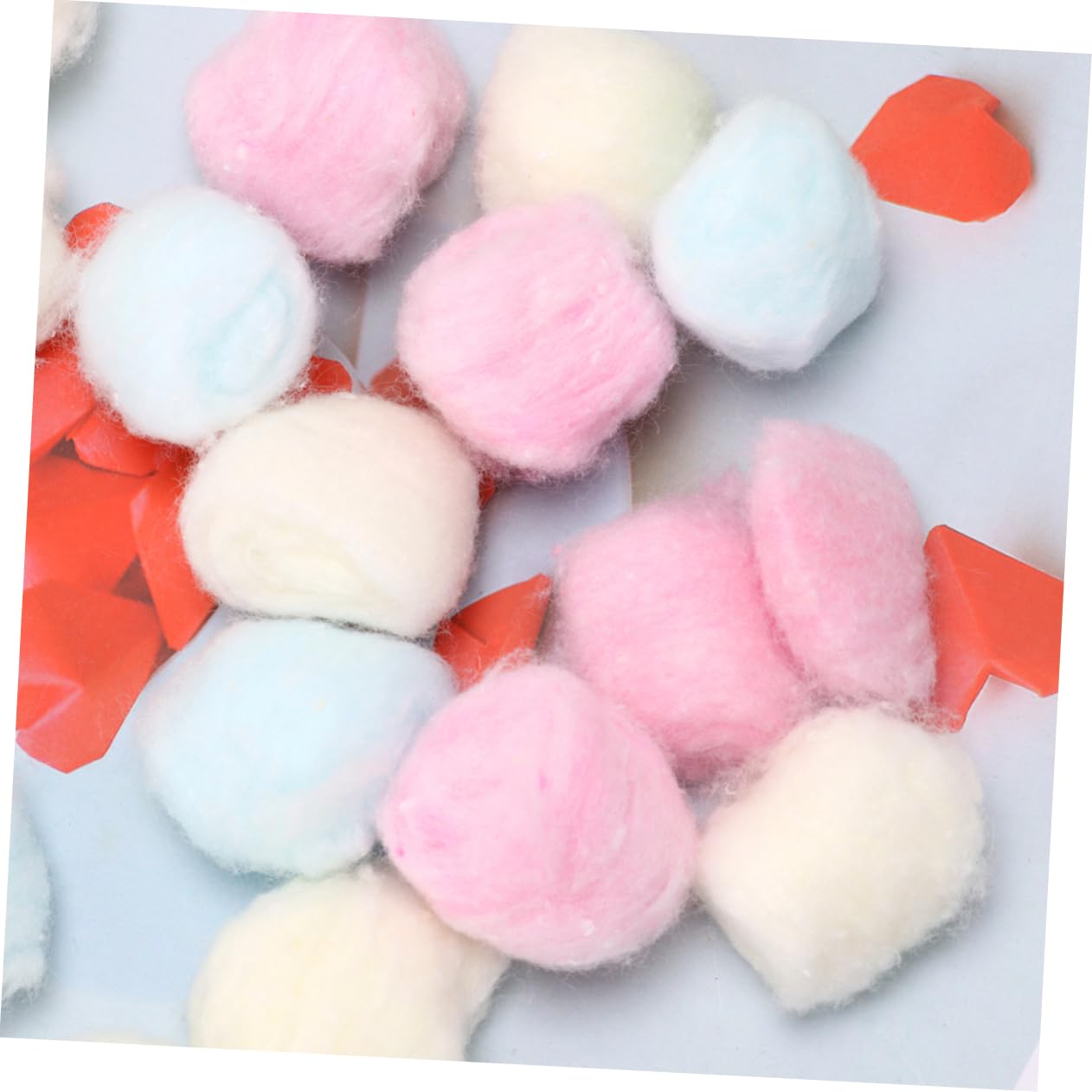 Beatifufu Nail Polish Removal Cotton Balls 200pcs Gentle Nail Polish Remover Pads Disposables for Home Use Salon