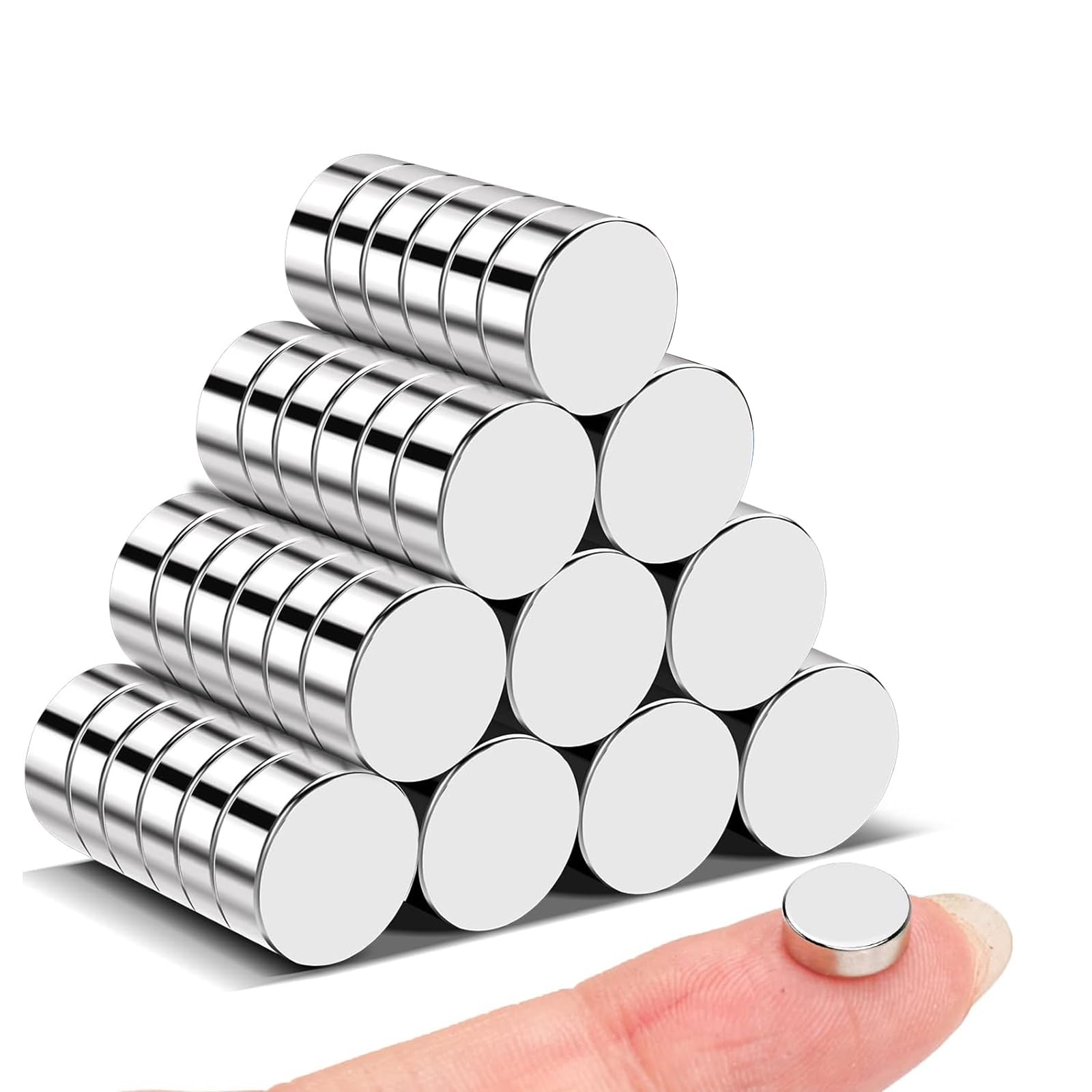 VSKIZ Small Strong Neodymium Magnets, 8x3mm Tiny Rare Earth Magnets for Whiteboard, Office, DIY, Science, Photo