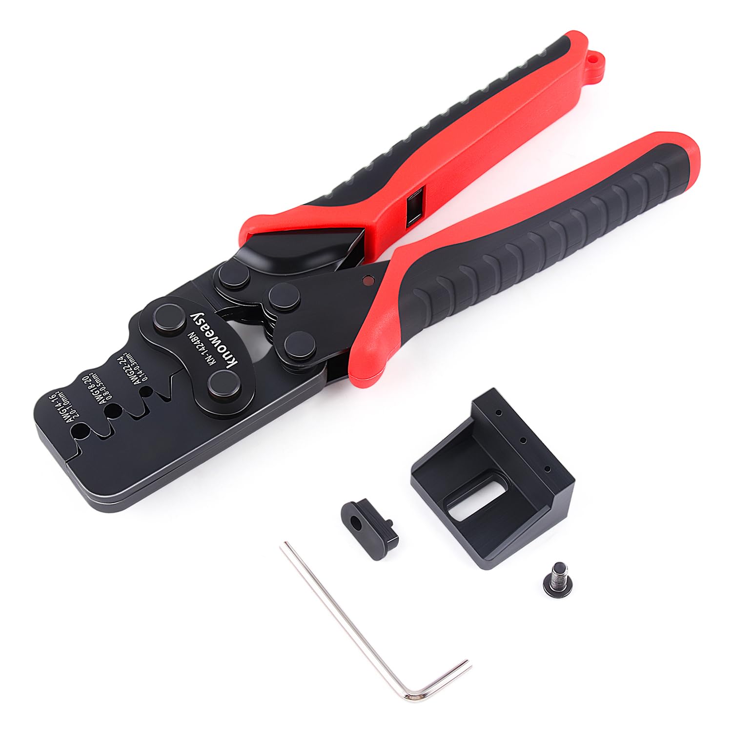 knoweasyWeather Pack Crimp Tool and Molex Crimper Compatible with Deutsch DT Series Stamped or Formed Contact,Molex, Delphi, Amp, Tyco, Harley, PC, Automotive - AWG 24-14