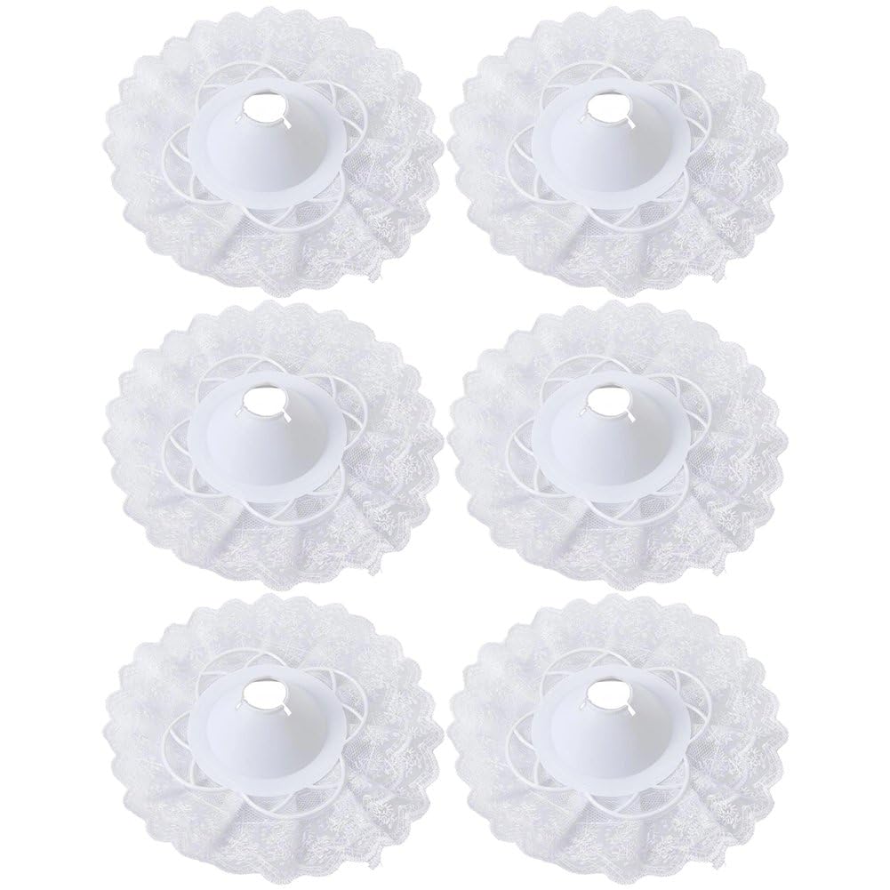 Hrippy Lace Bouquet Collar 6pcs Lace Bouquet Collar Diy Flower Holder Wedding Bridal Bouquet Holding Supplies