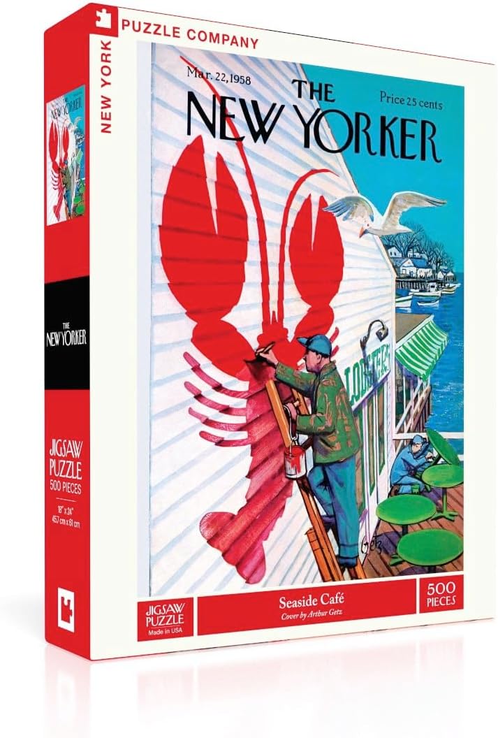 New York Puzzle Company - New Yorker Seaside Cafe - 500 Piece Jigsaw Puzzle