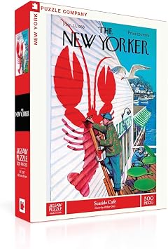 New York Puzzle Company - New Yorker Seaside Cafe - 500 Piece Jigsaw Puzzle